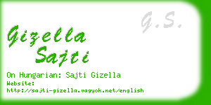 gizella sajti business card
